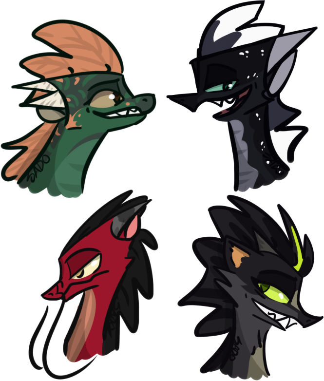 sadogus's tweet photo. I did some experimental style sketches with emphasis on facial structure https://t.co/DGg26ol50L