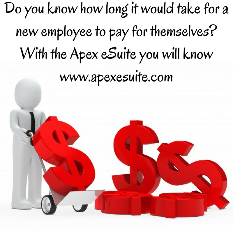Appliedmg's tweet photo. Do you know how long it would take for a new employee to pay for themselves? With the Apex eSuite Burdened Labor Costing Saas you can know before hiring them - https://t.co/07R8Kr7iBM. Know your labor costs! https://t.co/koBFTvW7bM
