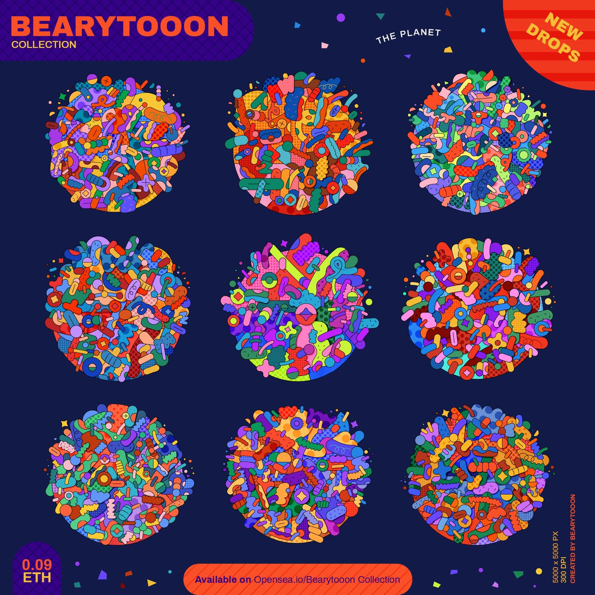 Bearytooon's tweet photo. NEW DROPS! 🌈
Bearytooon Collection 
0.09 ETH

https://t.co/FbEqFkXRdY

I hope your happy with my planet strange 🌟

#NFT #NFTs #NFTCommunity #NFTcollector #NFTartist #ThaiNFT #NFTAbstract #NFTTHAIlAND https://t.co/B8nyVdW0qR