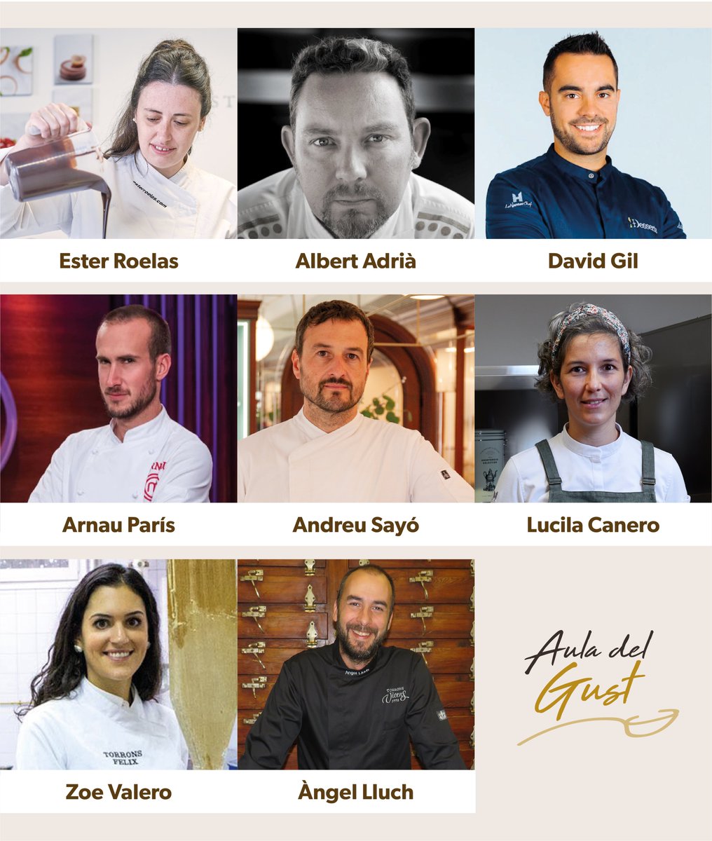 Recta final per la #firatorró21! Us compartim els ponents que ompliran l'Aula del Gust dissabte i diumenge!

👉Entrades a la venda a firadeltorro.com i a l'Oficina de Turisme d'Agramunt!📍

❌Entrades exhaurides per "La cuina amb torró d’Arnau París, MasterChef 2021"