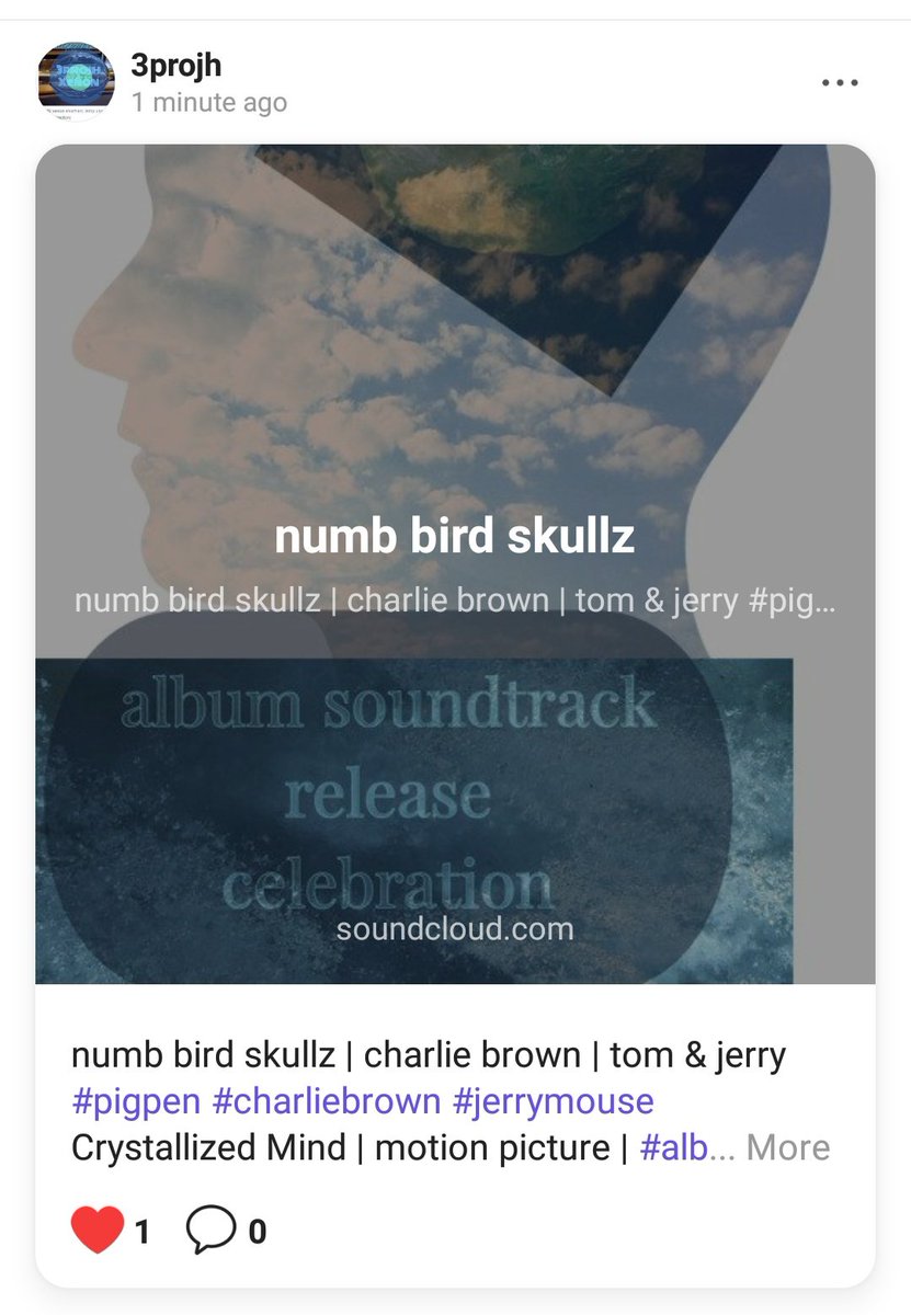 Producer_Agent's tweet photo. #pigpen #charliebrown #jerrymouse
#CrystallizedMind #album #soundtrack
"numb bird skullz"
#3projh
@IzzzyThaGod #InstaGram
@IzzyThaGod #YouTube
#HighestHeights #MafiaSoyPublications #IKATEnterprises
#SoundCloud
https://t.co/wXz5XzK3Wo https://t.co/F9EBHRdE5a