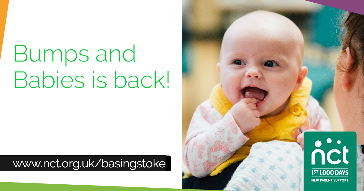 Bumps and Babies is re-starting at Brookvale Village Hall this Friday 10.30 - 12.00.  Join us for a cuppa and a chat, all with under 5s welcome - Booking essential.  Book at nct.intrabiz.co.uk/cgi-bin/sys.cg…