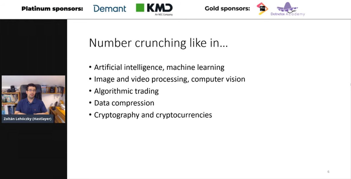 konradkokosa's tweet photo. t has started #dotnetos Conf!
Turning software into computer chips β Hastlayer by
@zlehoczky
https://t.co/NKFuviKUiD https://t.co/VgujwHEQsZ