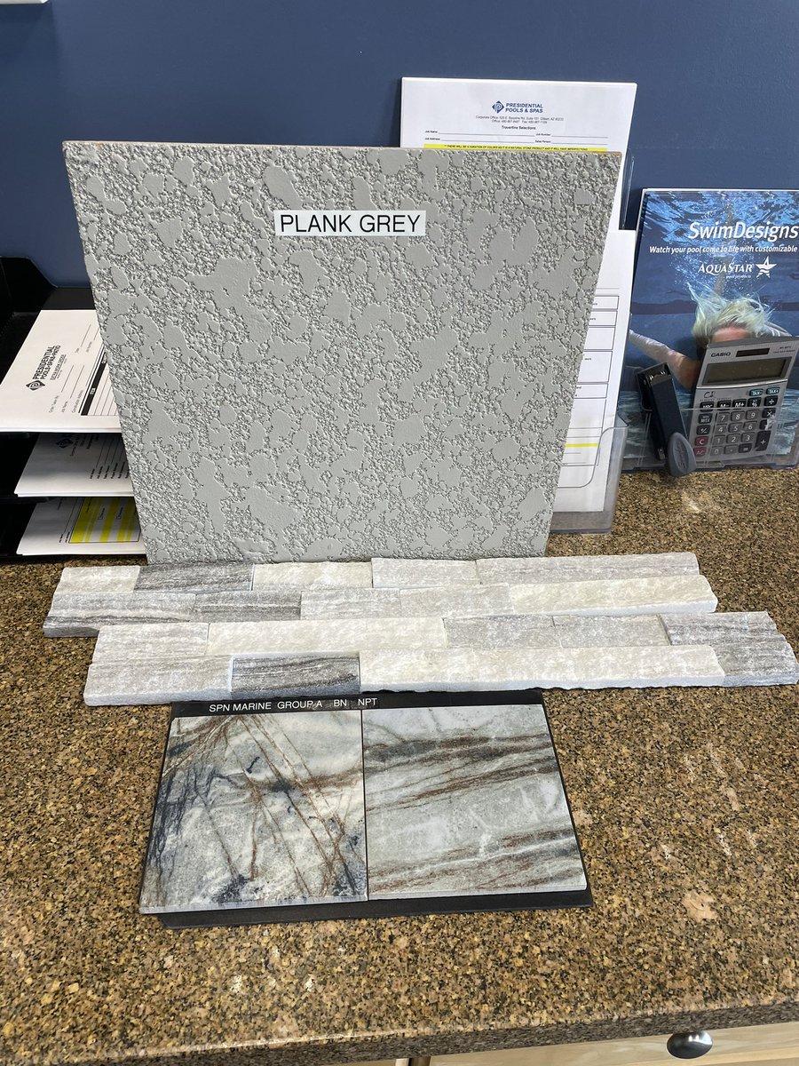 Blazed24359560's tweet image. We picked our pool materials 🥰 + a stingray and turtle mosaic for the Baja step 🙌🏼
#presidentialpools #custompoolbuild
