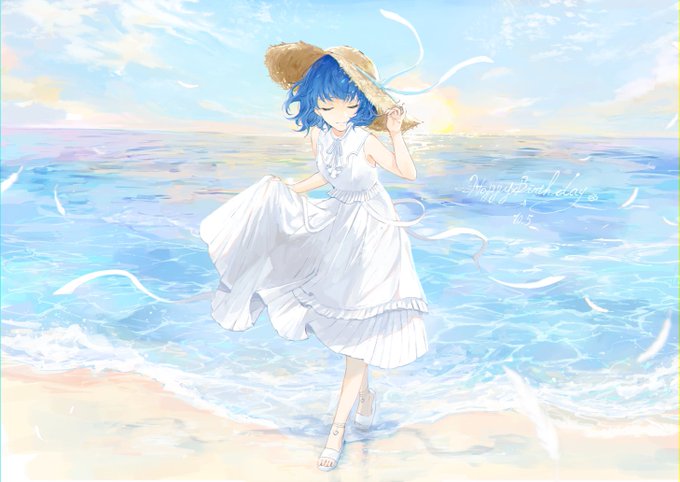 「sun hat」 illustration images(Popular)｜5pages