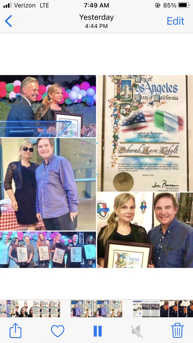 Thank you for this HUGE honor from the #CityOfLA, <a href="/JoeBuscaino/">Joe Buscaino</a> <a href="/mikegatto/">Mike Gatto</a> <a href="/littleitalyofla/">Little Italy of Los Angeles Association</a> for this #ItalianSpiritAward🇮🇹 Please check out our #LittleItalyOfLA #Podcast and also come visit #LittleItalyDistrict along the #SanPedro waterfront💚🤍❤️