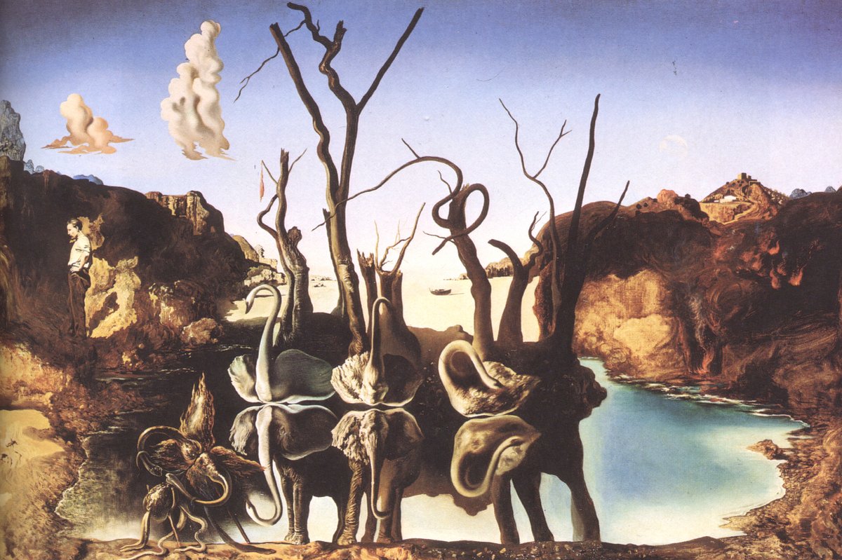 Swans Reflecting Elephants, 1937 #dali #surrealism