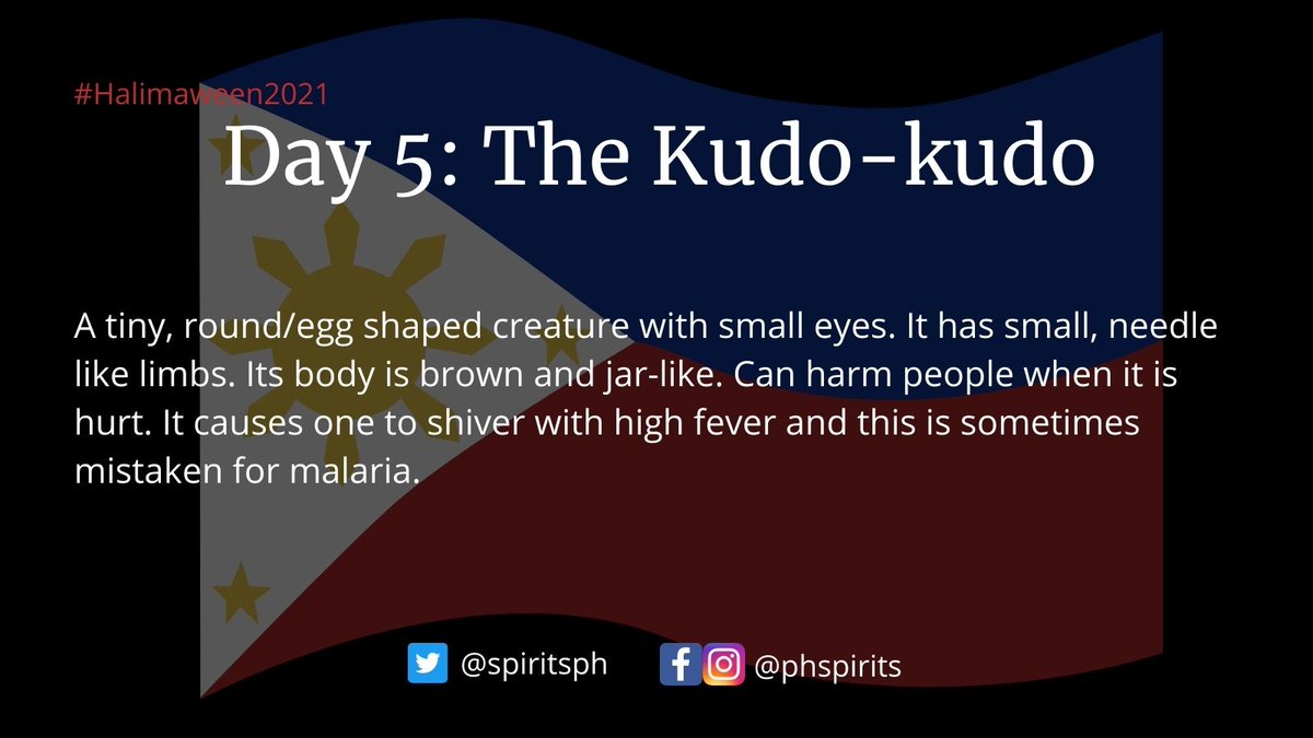 SpiritsPh's tweet photo. Use the hashtag #Halimaween2021 and tag us in your works!
@spiritsph
for Twitter and
@phspirits
for IG and FB (And Tiktok!)
The full list of descriptions for each prompt is at
https://t.co/Rubv6Avi65
#PhSpirits #PhilippineSpirits #Halimaween #Myth #Mythology https://t.co/Ha95XCNyHW