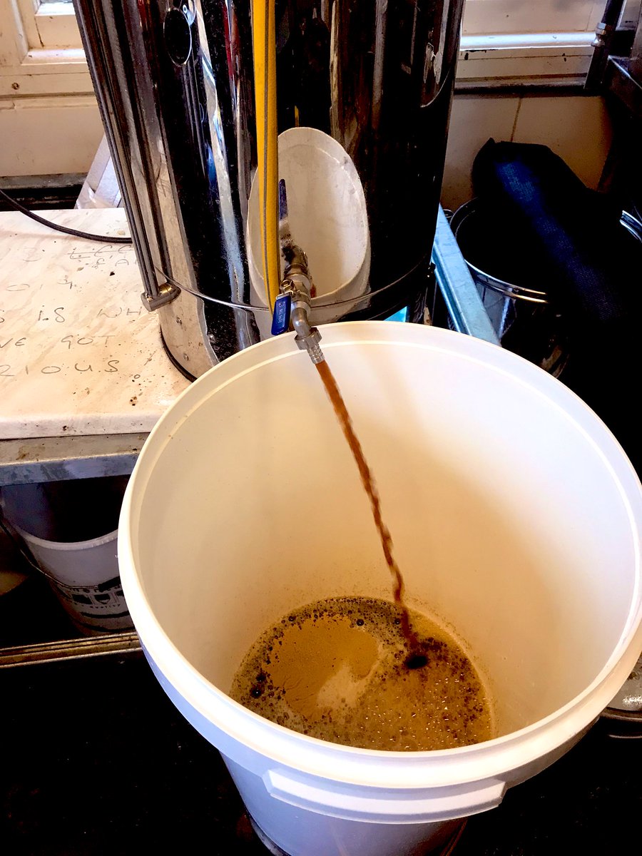 A ‘bedazzling’ mild ale made today that we’re going to call “Dudley’s Dark” in honour of, and to be served at, the Jazz of Dudley Moore show <a href="/PumpHouseCentre/">Pump House Theatre and Arts Centre</a> with the <a href="/JazzWatford/">Watford Jazz Junction</a> 🍺 🎹 💫