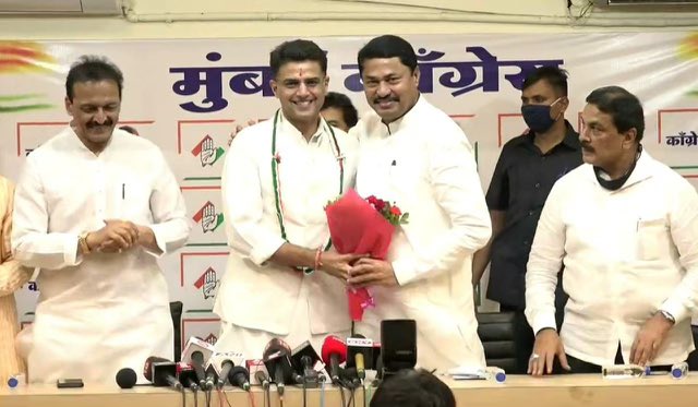 SachinPilot's tweet photo. मुंबई दौरे पर आज @INCMumbai मुख्यालय में प्रेसवार्ता को संबोधित किया।
@INCMaharashtra 
@NANA_PATOLE 
@BhaiJagtap1 https://t.co/KCR3YELXkx