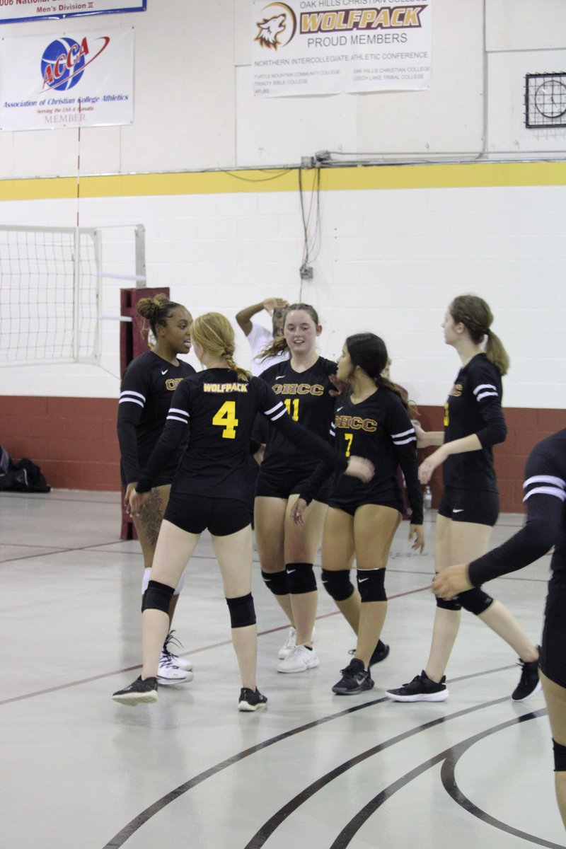 GAME DAY ALERT: Our women’s volleyball squad takes on Rainy River Community College here at OHCC tonight at 6:00 PM! Pack the SAC! 🏐 🐺 🔥 Masks required! 😷