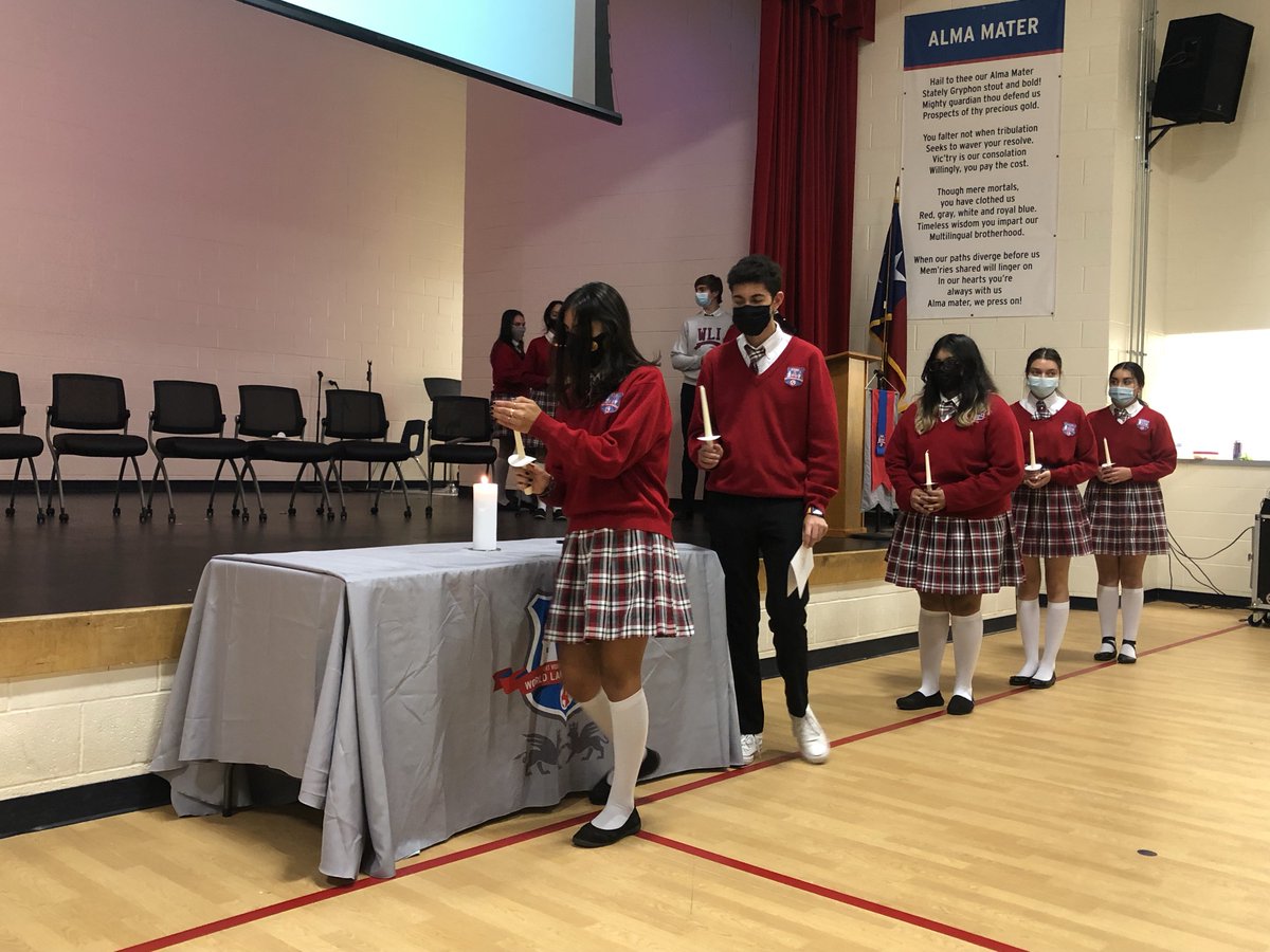 WLInstituteTX's tweet photo. WLI Inducted talented Gryphons to the National Hispanic Honor Society last Friday and our team couldn't be MORE proud! Congratulations to our wonderful WLI Students! #TarrantCounty #FWISD #SoaringGryphons https://t.co/DFO6AsM4Hl