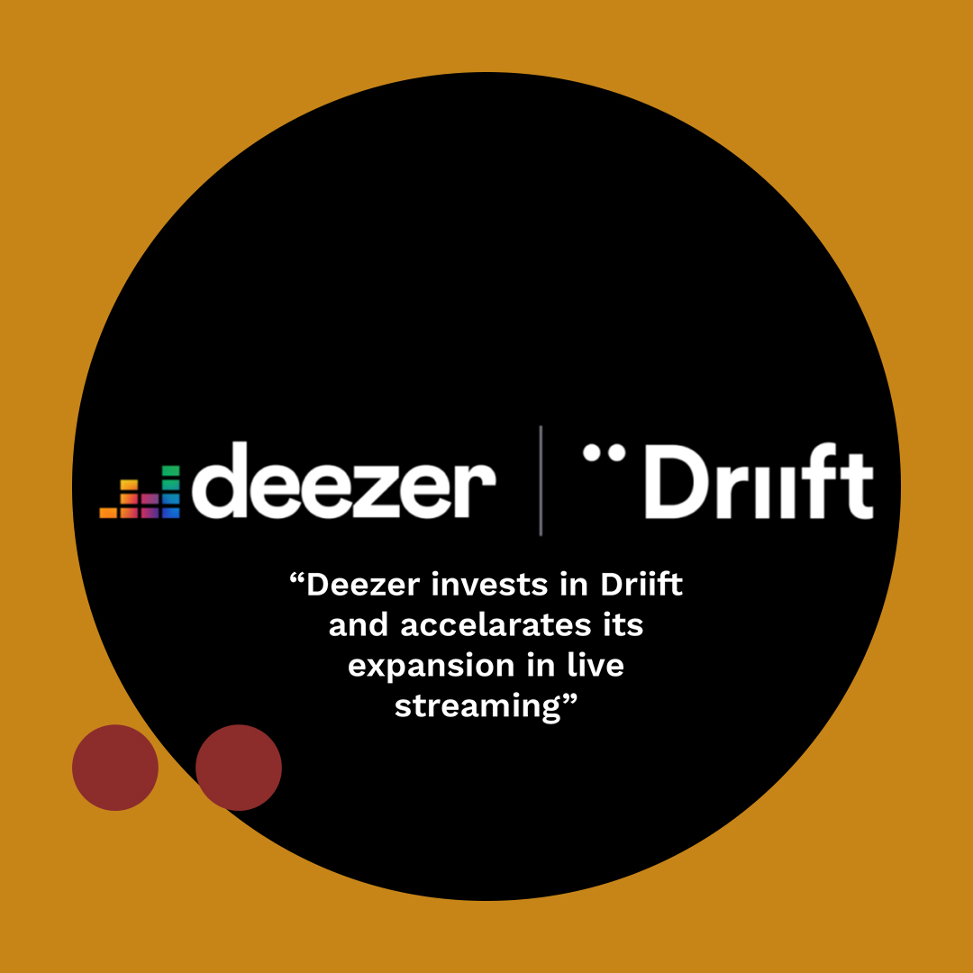 We're delighted to announce some very exciting developments between Driift and @deezer! More details at @MusicBizWorld - bit.ly/DriiftxDeezer