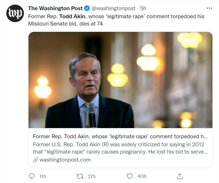 DefiantBaptist's tweet photo. I see that #ToddAkin didn't get the "austere religious scholar" treatment... https://t.co/Iucq1dNlLM