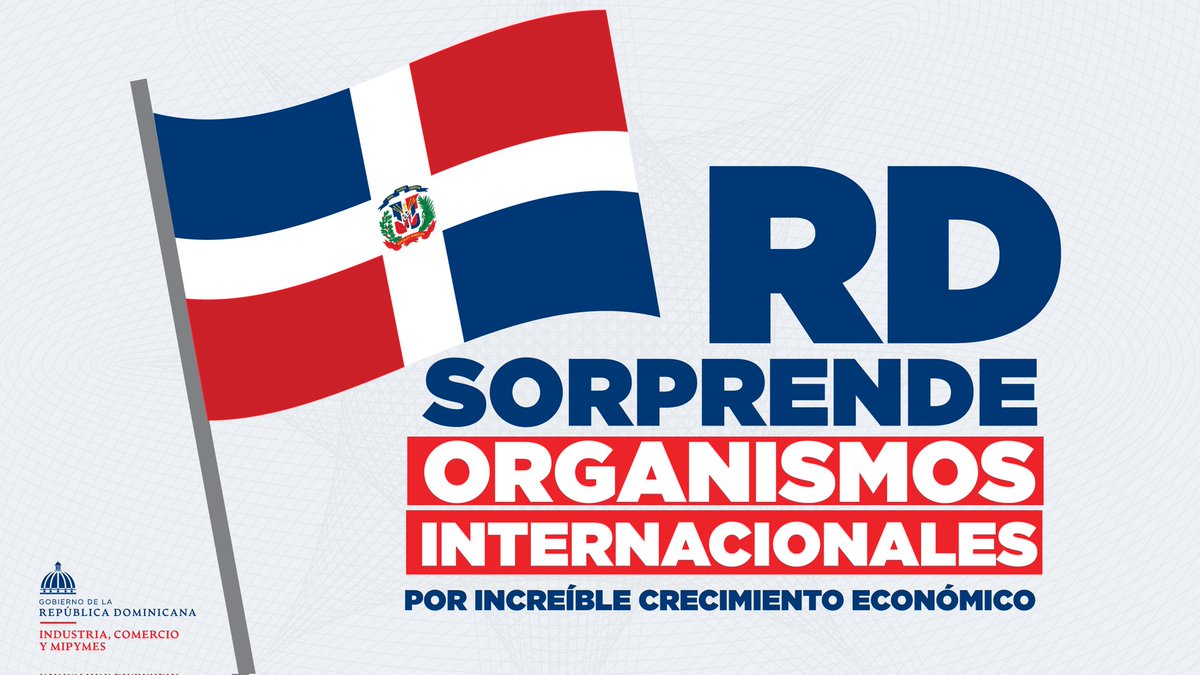 MIC_RD's tweet photo. 🇩🇴👏Las cifras han superado las expectativas de las proyecciones de inicio de año de los principales organismos internacionales que han reajustado su proyección de crecimiento para RD, dado su sorprendente desempeño en comparación con la región Latinoamericana y el Caribe. 📈💪 https://t.co/AnZpnXGpWX