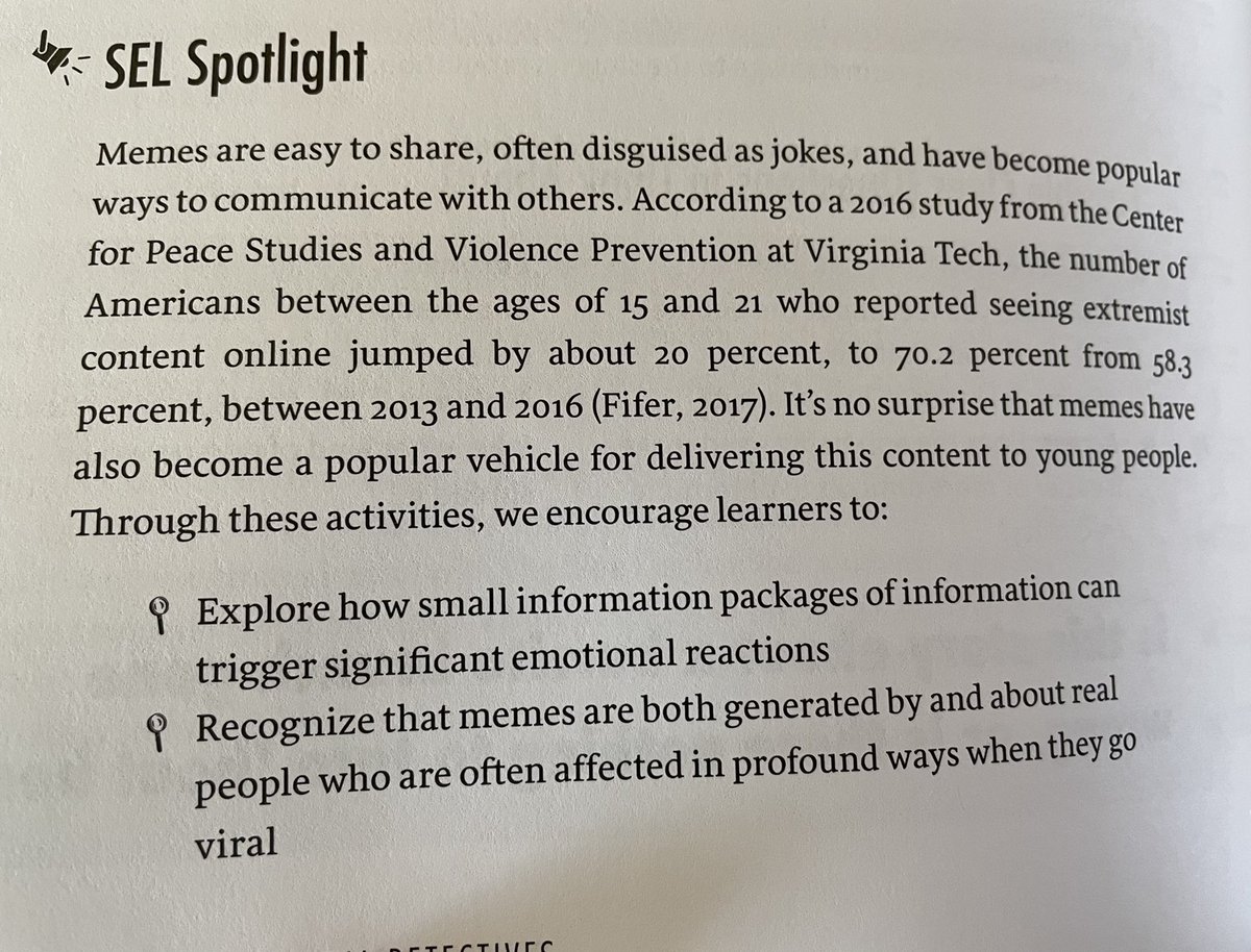 gradyryan1's tweet photo. We have been teaching students @bethel_school strategies to combat disinformation! We are using ideas from the book, Developing #digitaldectives so they can unpack things like emotionally triggering memes. Here are a couple of memes created by students π@jenniferlagarde https://t.co/ZVDexlpE9P