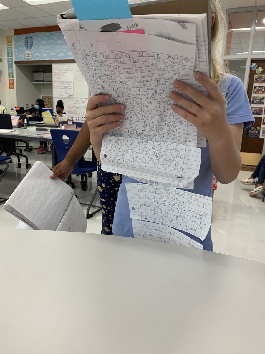 MrsNelsonGrade3's tweet photo. Working hard and using revision strips to revise and elaborate and trying out multiple different strong ending possibilities as we prepare to publish our first small moment narratives later this week! #oakpark97 #longfellowbears #MyD97 #WeAreD97 #WUOS #thirdgradeauthors https://t.co/IlXa8lPB9n