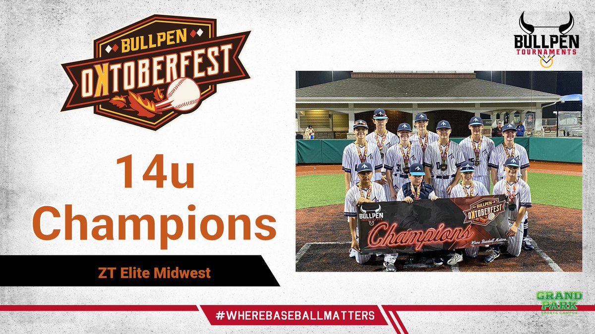 🏆Congrats to our 14u Oktoberfest champs, ZT Elite Midwest!🏆 <a href="/ztelite_midwest/">ZT Elite Midwest Black Baseball</a>