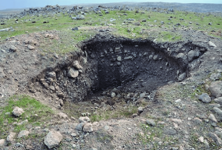 T-shaped pillar from Kurt Tepesi.  One of the many sub-temples around Gobekli Tepe, which was the central site.  Over 11,000 years old.  And illegal excavation at the site.  #Turkey  #ancient #archaeology