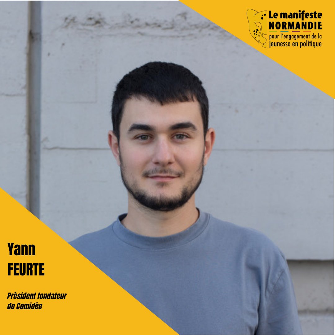 LJNConquerants's tweet photo. 🐆 Les intervenants #ManifesteNormandieJeunes

⚫️ @yannfeurte - Président fondateur de @comideefrance 

#Presidentielle2022  #Jeunesse https://t.co/3ZFejCxaKs