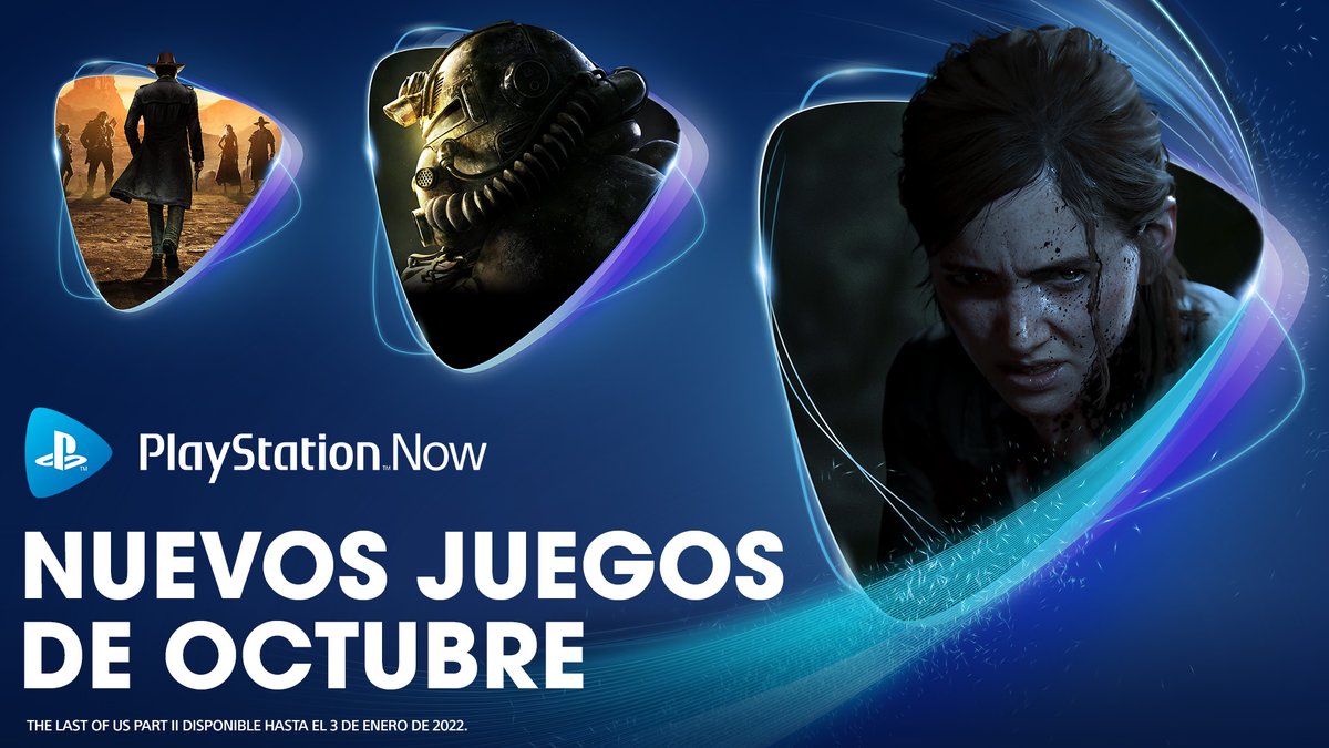 PlayStationES's tweet photo. Octubre en #PSNow va a ser ÉPICO 🔥
🌿 Acompaña a Ellie y Abby en #TheLastOfUsParteII
🔫 Lucha en el yermo en #Fallout76
🦁 Únete a Squall en #FFVIIIRemastered
¡Y #AmnesiaCollection, #YetAnotherZombieDefense, #VictorVranOverkillEdition y #DesperadosIII!👉 https://t.co/MPISc0wUKq https://t.co/umF1ds6jKW