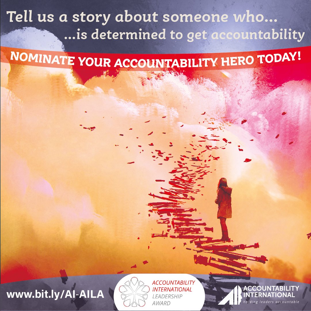 One day left!

#Accountability #Leadership #Award!

Nominate your #candidate https://t.co/h3GWuoxbcH

Tell us a story about someone who is #DETERMINED to get #Accountability

Deadline: Oct 9th Midday CAT

#account4all https://t.co/lwGEyqwU1Z