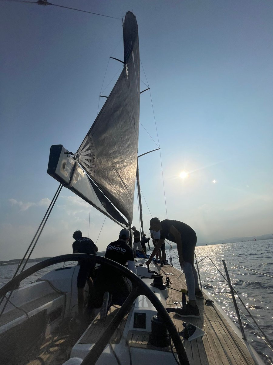 GroupeSolano's tweet photo. 📣 Après une première place vendredi et une 4ème place pour la dernière course, le Solano termine 2ème au classement final des Voiles de St Tropez ! 🏆
On salue la performance et la technicité dont a fait preuve notre équipage. Vous êtes au Top ! 👋

#solano #équipeautop #voile https://t.co/bLZOArSzSG