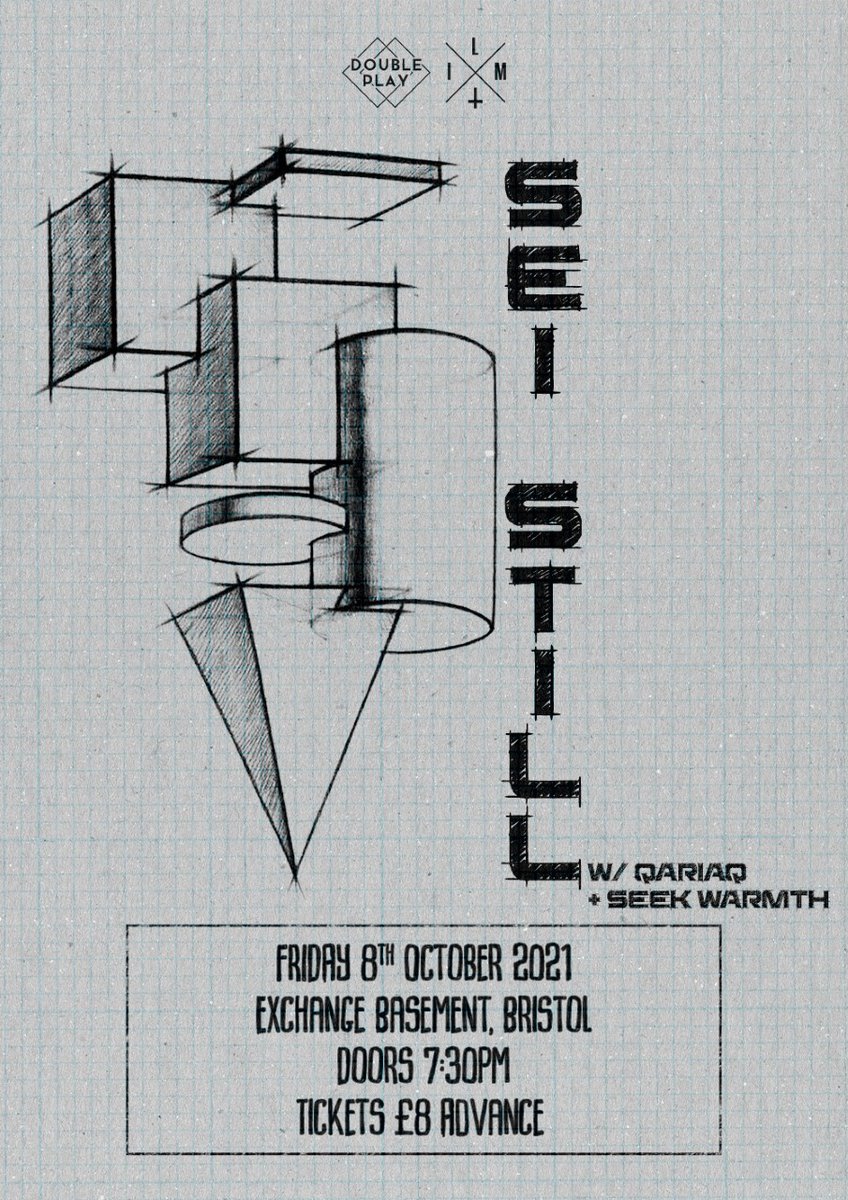 Support for the upcoming <a href="/sei_still_band/">Sei Still</a> will be @qariaqmusic + <a href="/SeekWarmth/">seek warmth</a> ! Grab your ticket now: hdfst.uk/E66600
