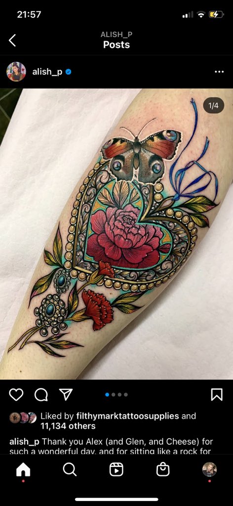 _husher's tweet photo. @art_by_kennedy Also I’m assuming you know of Alice Perrin (tattoo fixers)… 💀 straight traced mannnnn https://t.co/mzO46aIYCX