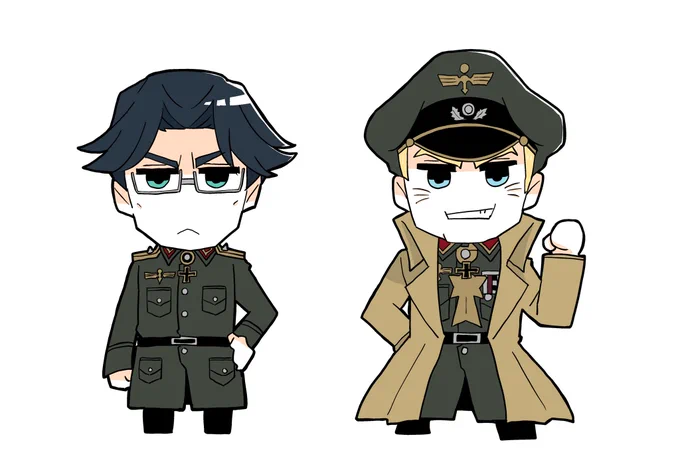 もはやワンドロになりつつあるレルゲンさんとロメール閣下 #幼女戦記 