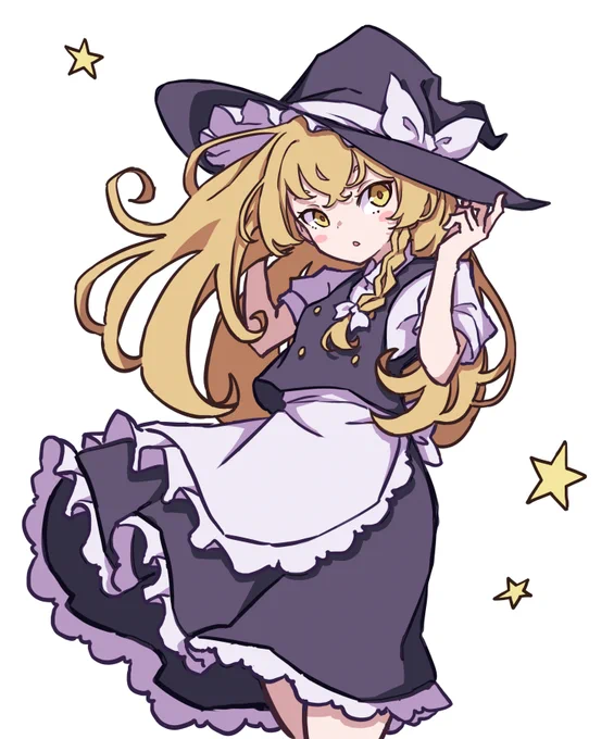 #深夜の真剣お絵描き60分一本勝負
魔理沙 