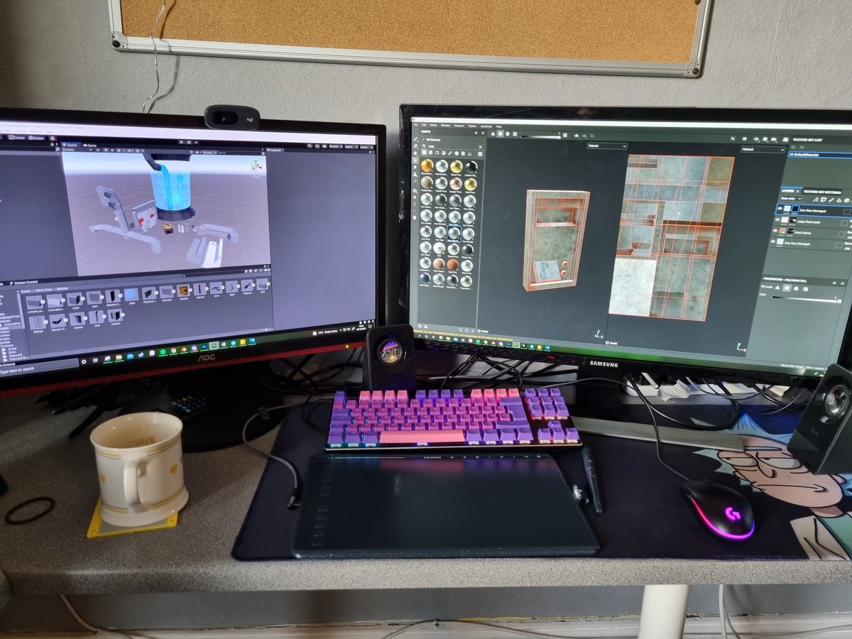 UoCGamesDevSoc's tweet photo. We're in the last stretch now... That means another screen check is in order 👀
#LudumDare #gamedev #games #indiedev #UoChester #videogames https://t.co/pBK8ioBiMv