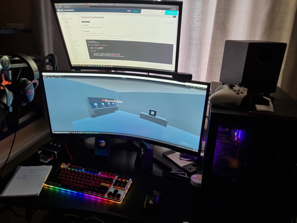 UoCGamesDevSoc's tweet photo. We're in the last stretch now... That means another screen check is in order 👀
#LudumDare #gamedev #games #indiedev #UoChester #videogames https://t.co/pBK8ioBiMv
