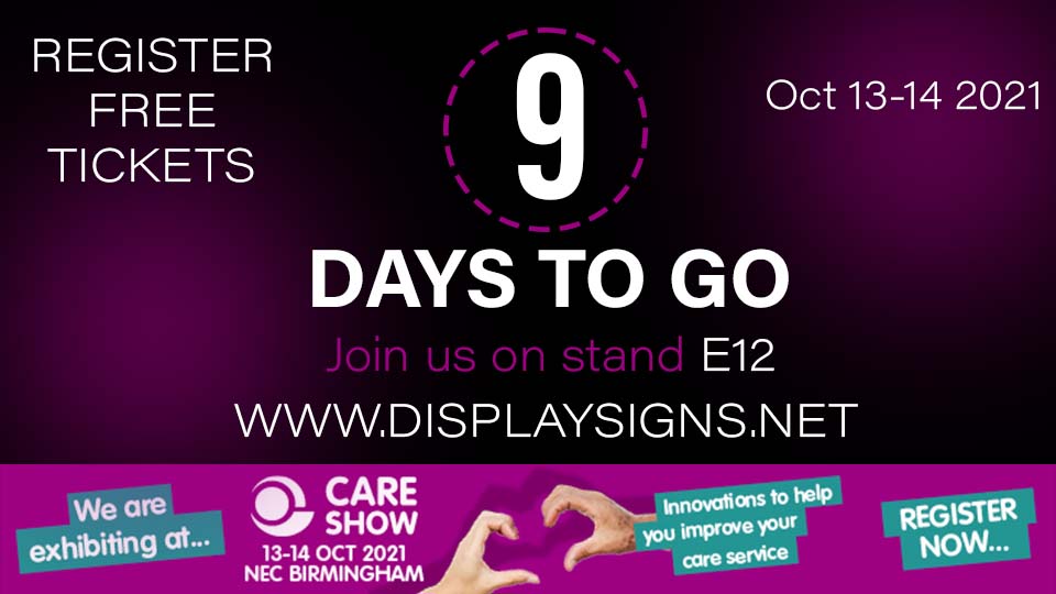 displaysigns's tweet photo. The #COUNTDOWN has begun! Mark your #Calendar and Join us on stand E12 at the #careshow #NEC #birmingham on Oct 13-14 2021.
https://t.co/xOk5Hh281v https://t.co/womwiBgdjN