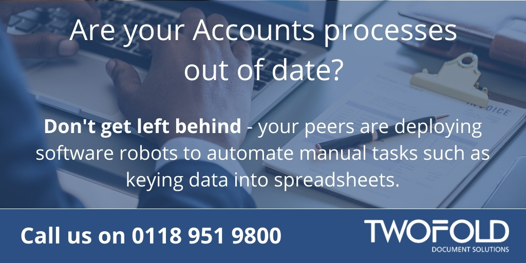 TwofoldLtd's tweet image. Accounts payable automation - Increase processing speed and reduce processing costs.  Transform your processes and gain efficiency, compliance and real insights to your entire operation. #Kofax #DigitalTransformation #AccountsAutomation
bit.ly/3AKkini