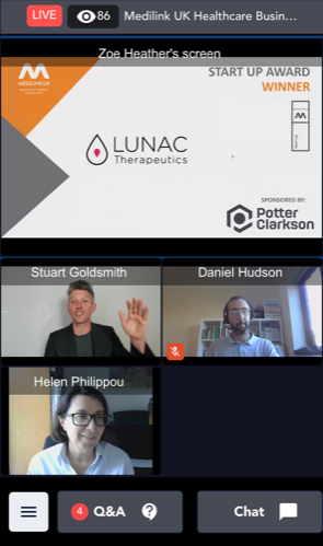 lunactx1's tweet photo. Our co-founder @EleniP3 accepted the award on behalf of the @lunactx1 team and thanked all those who have helped us get to where we are. A true team effort! https://t.co/Oj2vTo7nMj