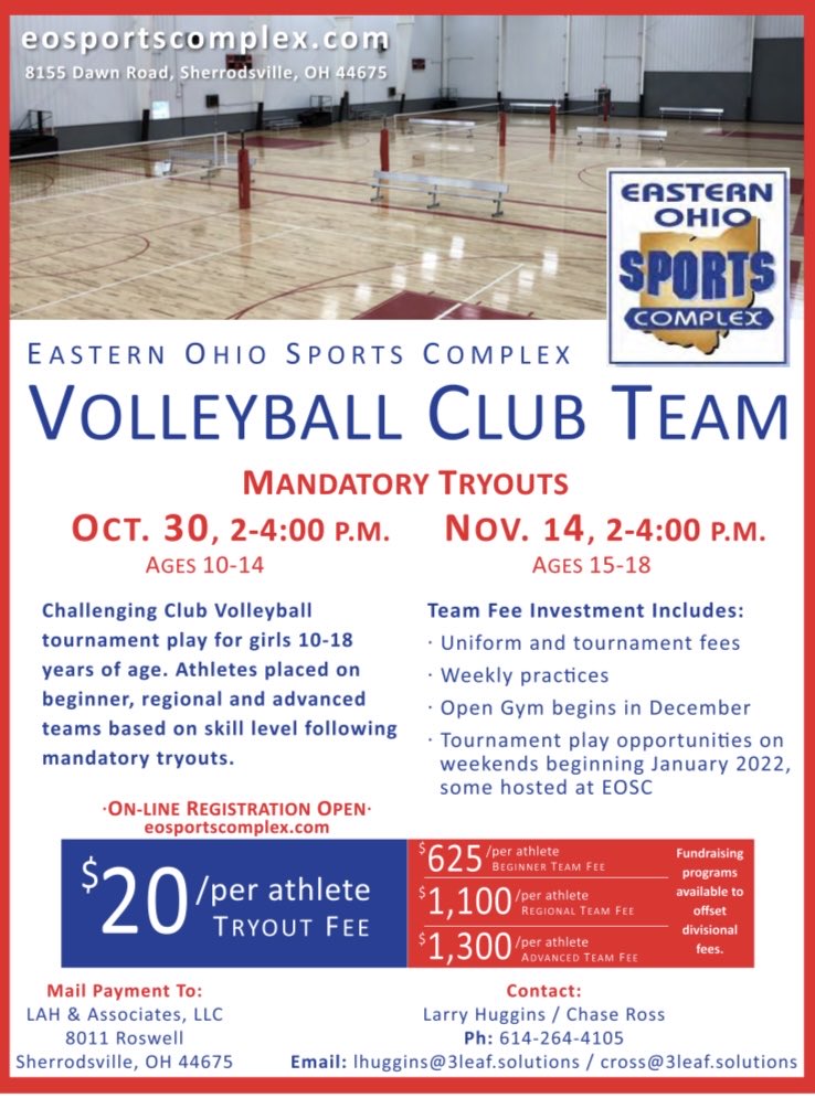 Club tryouts start soon, let’s play some volleyball!!