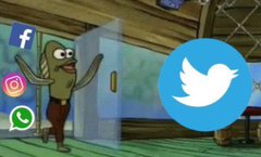 Entrando a Twitter para ver si se cayó WhatsApp, Instagram y Facebook