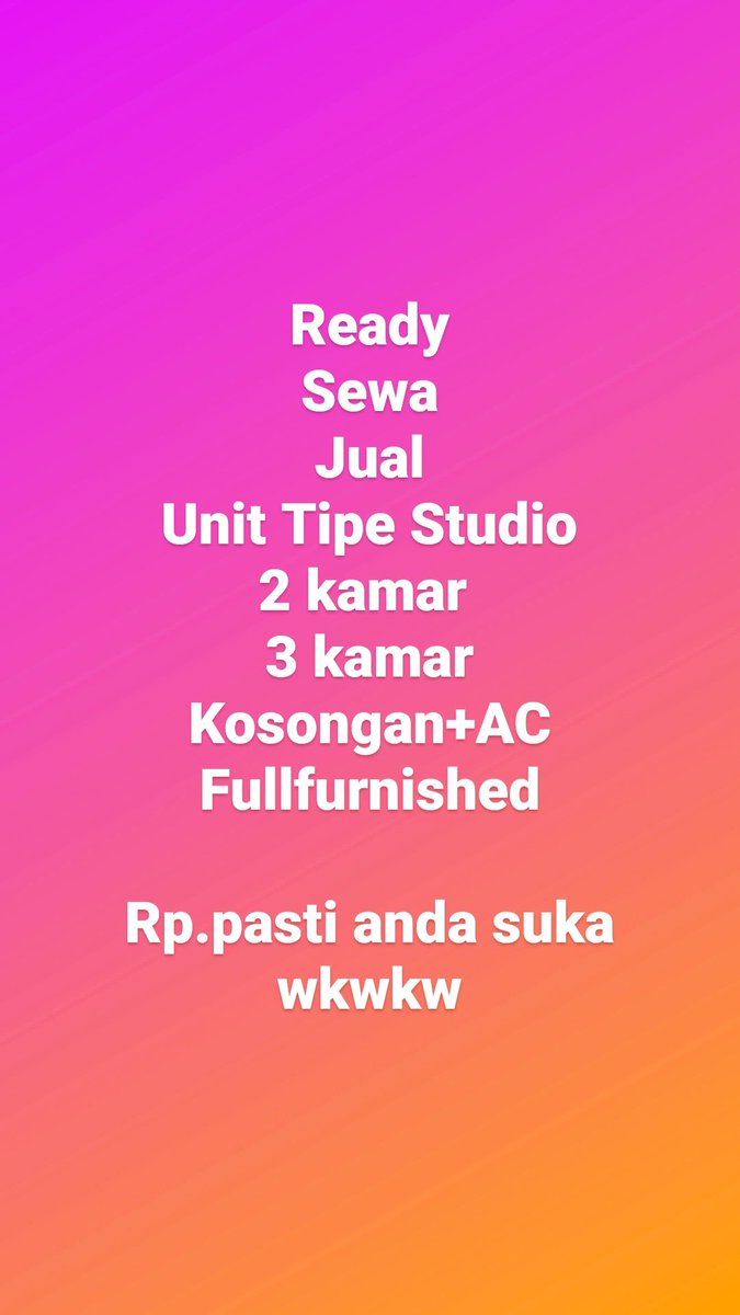 servise_m's tweet photo. #sewaapartemenkalibatacity
#jualapartemenkalibatacity
WA telp 087720666552 https://t.co/lfpnQ3O11l
