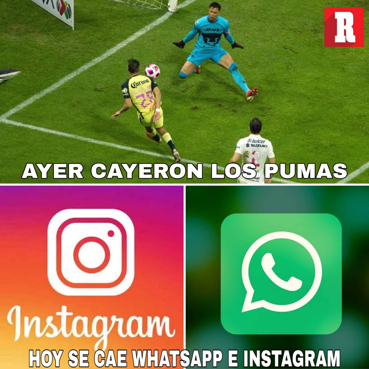 record_mexico's tweet photo. No es tu Internet, tampoco son tus Datos... 📲

WhatsApp, Instagram y Facebook se han caído. 😥 https://t.co/leRZFvq4K9