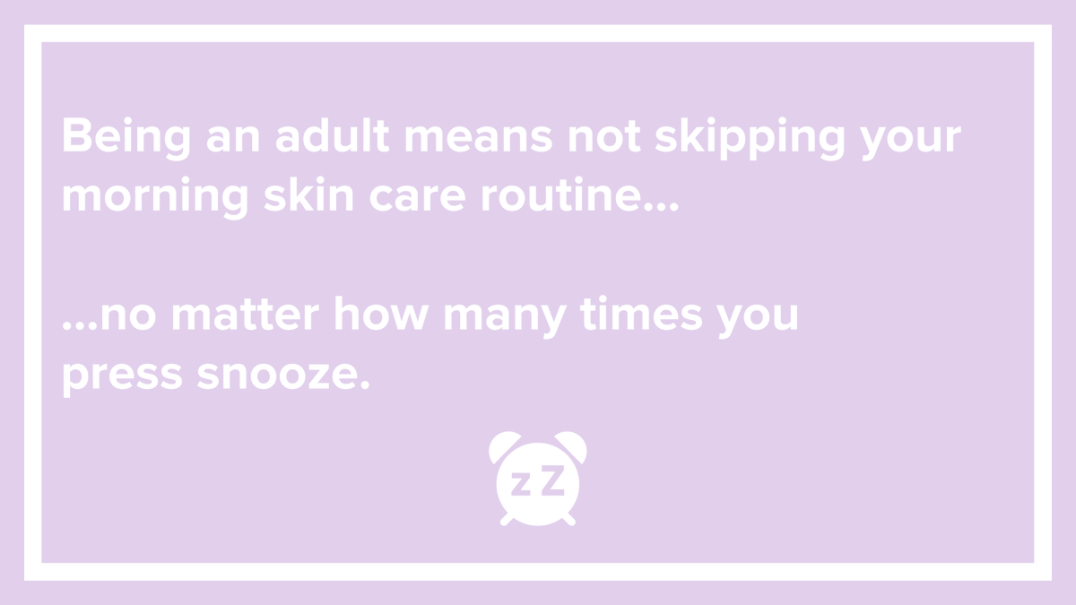 Skin Care First. Always. ✨

Are you a morning person or a night owl? ☀️🦉
#skincare #adulting #morningroutine