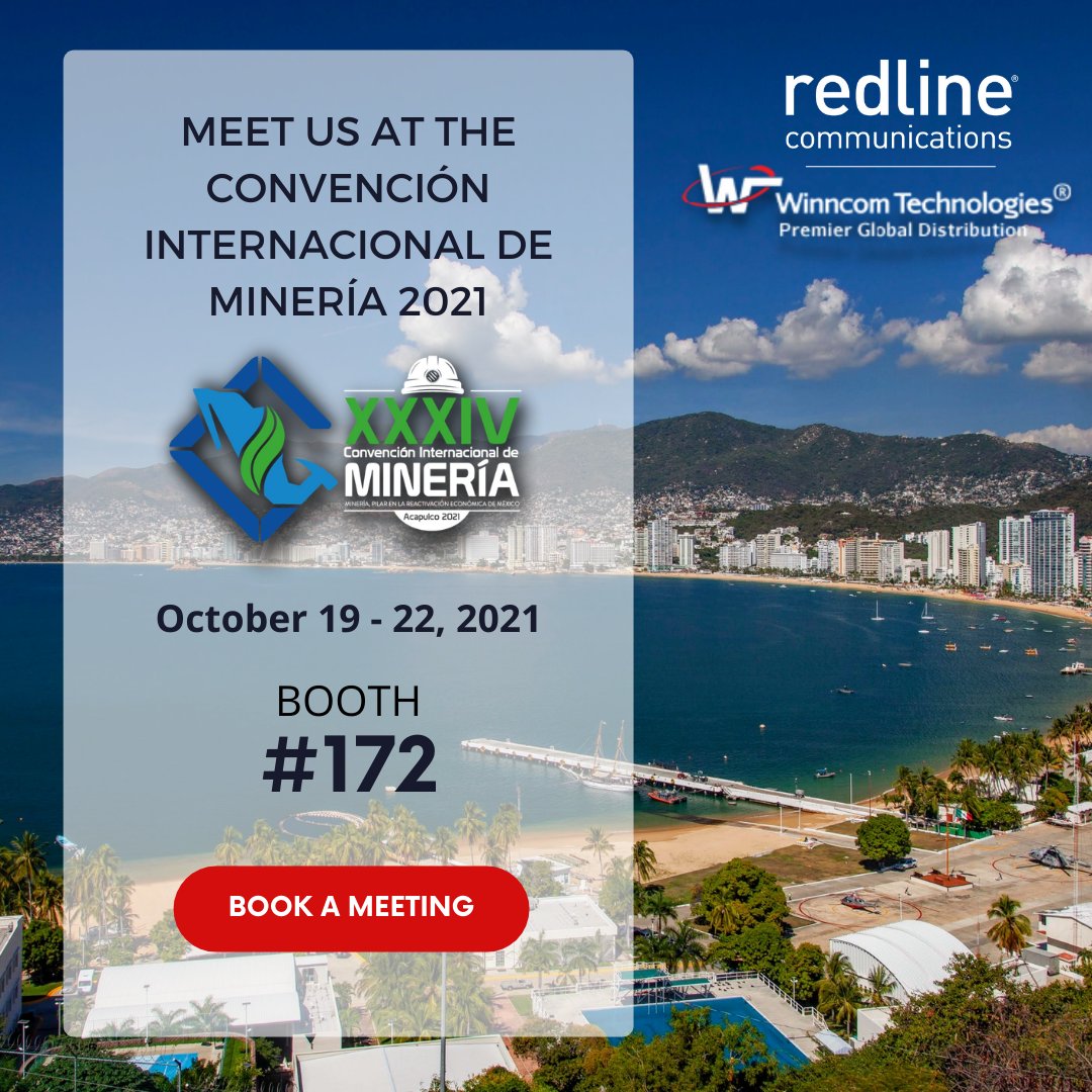 Meet us in Mexico for the <a href="/AIMMGM_Nacional/">AIMMGM Nacional</a> #Convención Internacional de #Minería 2021, October 19-22! Learn about our #industrialgrade #wirelesssolutions and hear from our partner <a href="/WinncomCALA/">Winncom CALA</a> Book a meeting: fal.cn/3iHUn