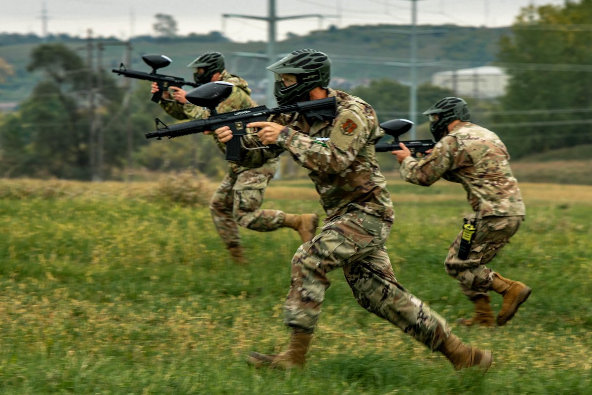 USNationalGuard's tweet photo. Photo of the Day: @SD_Guard Airmen practice shoot, move, communicate drills. The training consisted of convoy operations, movement techniques with weapons, integrated base defense and land navigation as a way to cultivate a more self-sustaining squadron. https://t.co/vdPIdKdn0a https://t.co/L9kk6qvt2B