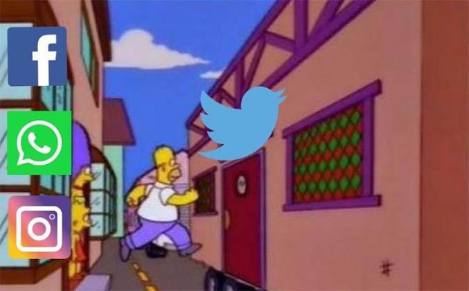 JefetAnchundia's tweet photo. Todos corriendo al siempre y confiable Twitter a confirmar la caída de #WhatsApp #instagram 🤡 https://t.co/ObwztZuLXT