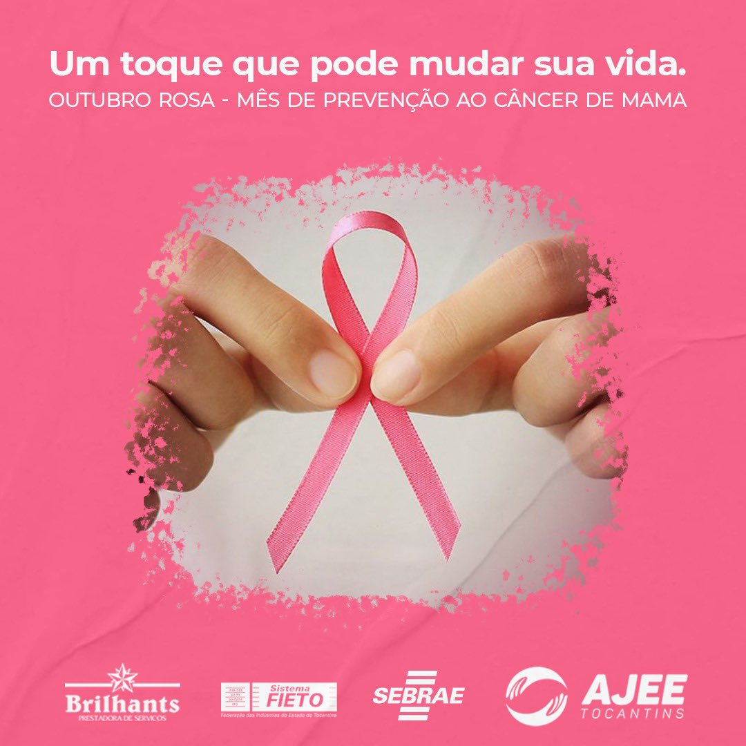 Um toque que pode mudar sua vida! Outubro rosa. 🌸