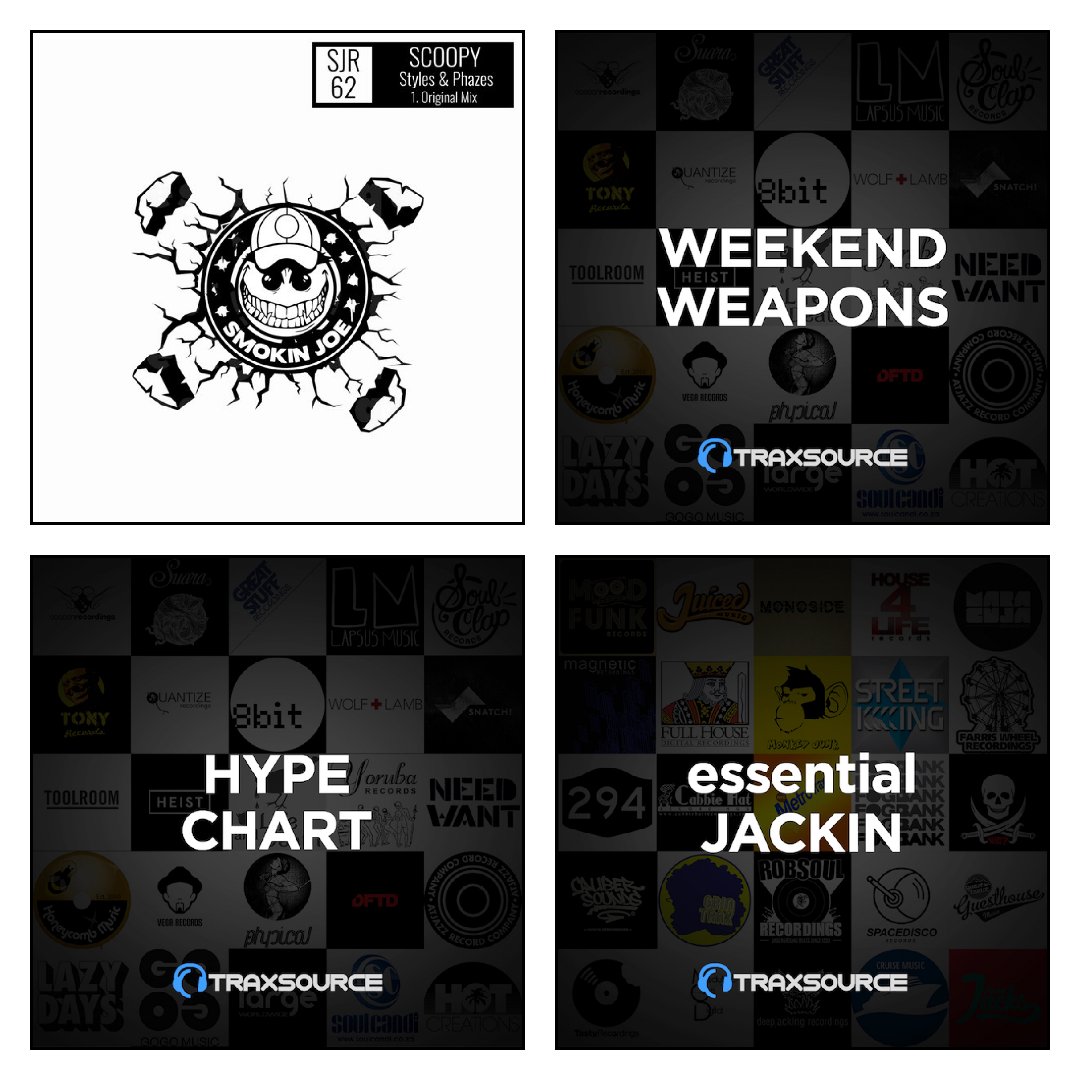 SmokinRecordsLn's tweet photo. ✌ thank you #traxsource for giving Scoopy a full in house feature for Styles &amp; Phazes 🎧💥 https://t.co/YubAD9lzwq