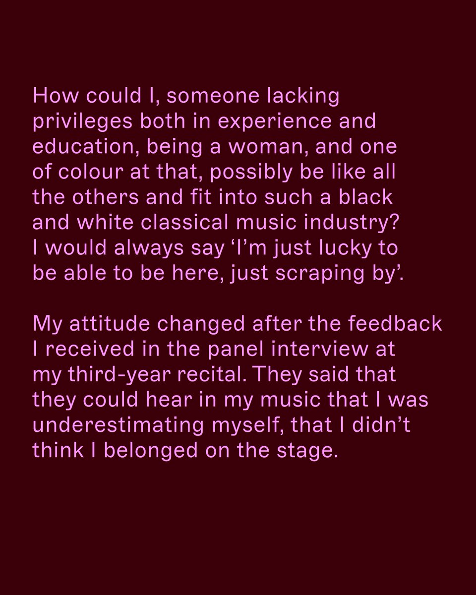 nkoda's tweet photo. 'For most of my musical career, I have always felt like an imposter.'

Introducing Evangeline Tang. Swipe to read how she overcame her biggest challenge in music.

#nkoda #madenotborn https://t.co/dSrn3R7yqK
