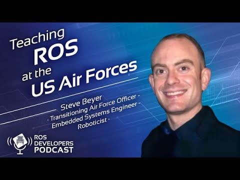 _TheConstruct_'s tweet photo. Teaching #ROS at the US Air Force 👉🏼 https://t.co/JQUICVvCrC 
In this #ROSDevelopers #Podcast, @_RicardoTellez_, CEO and Founder of The Construct, speaks with Steve Beyer about teaching ROS for the US Air Force. 

#GoROS #Robot #ROStutorials #Robotics @usairforce https://t.co/uRiyG3a5GF