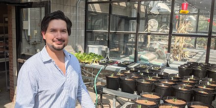Maximizing crop yields &amp; their resistance to #climate change-induced stress is important due to the growing population. #RIT Assistant Professor <a href="/elijborrego/">Eli James Borrego</a> in <a href="/RITGSOLS/">GSOLS</a> prepares his students to address this significant food and #agriculture challenge. bit.ly/3A7NjIG