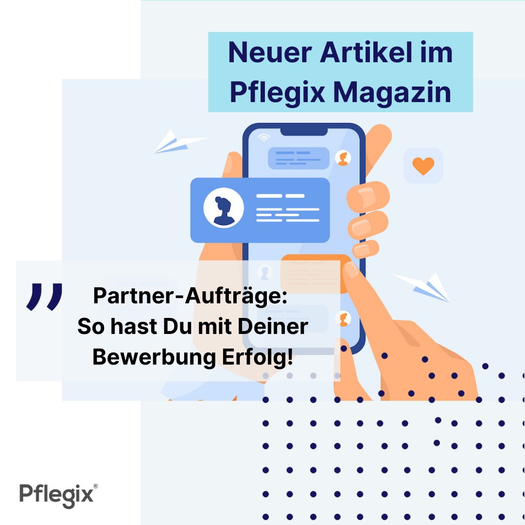 In unserem neuen Beitrag erklären wir euch alles Wichtige, was ihr für Partner-Aufträge wissen müsst und geben euch Tipps für eine erfolgreiche Zusammenarbeit 💚
Schaut jetzt rein: bit.ly/3AdhMop
 
#pflegix #pflegemitherz #wecare #pflege #betreuung #alltagshilfe